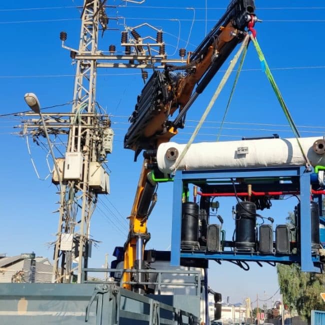 העתקת צ'ילר במפעל תעשייה - פרויקט של שחר הנדסת מיזוג אוויר