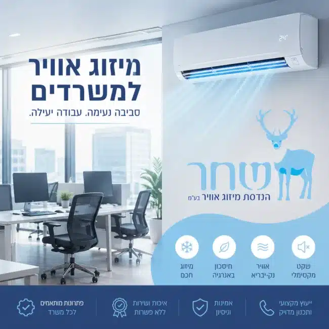 מיזוג אוויר למשרדים - שחר הנדסת מיזוג אוויר בע"מ