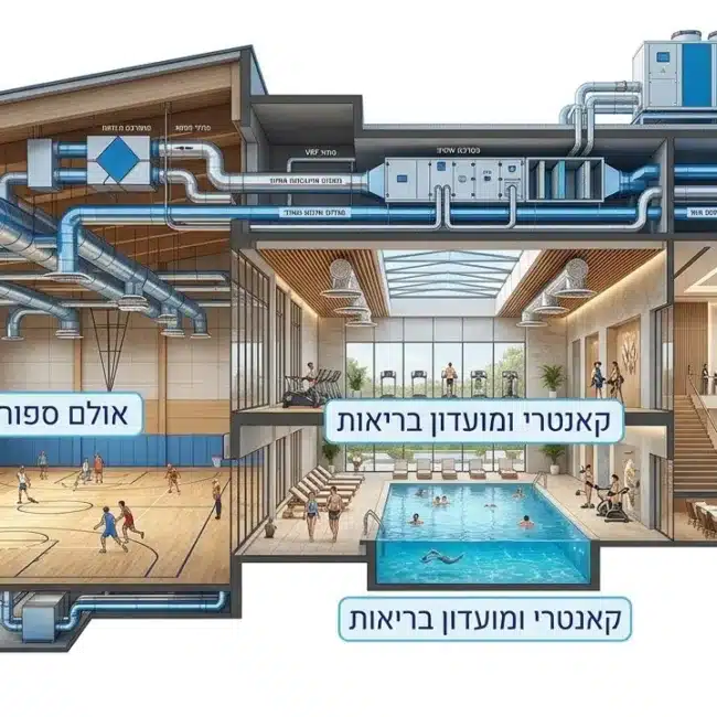תכנון מערכת מיזוג למבני ציבור גדולים - שחר הנדסת מיזוג אוויר