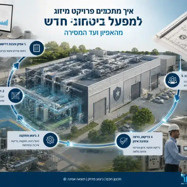 מיזוג למפעלים ביטחוניים - שחר הנדסת מיזוג אוויר