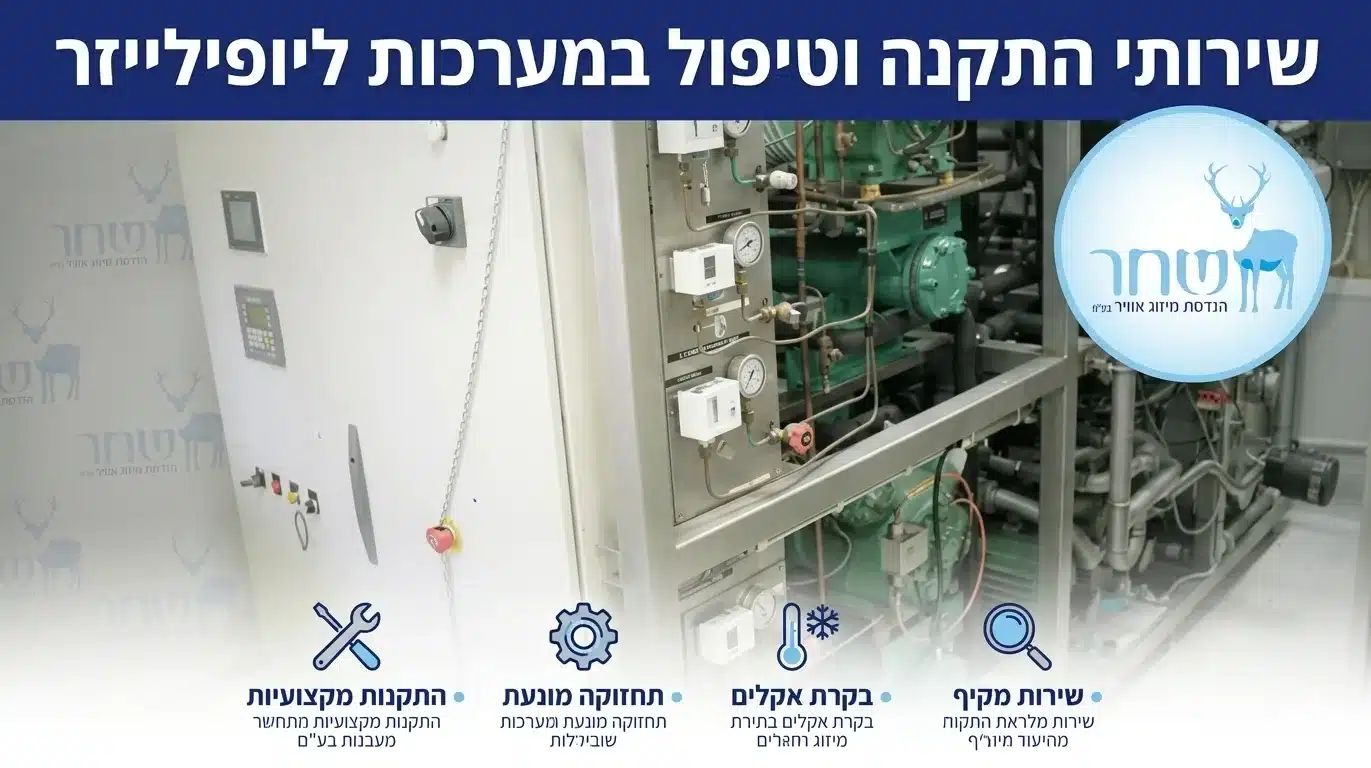 התקנת וטיפול במערכות ליופלייזר - שחר הנדסת מיזוג אוויר