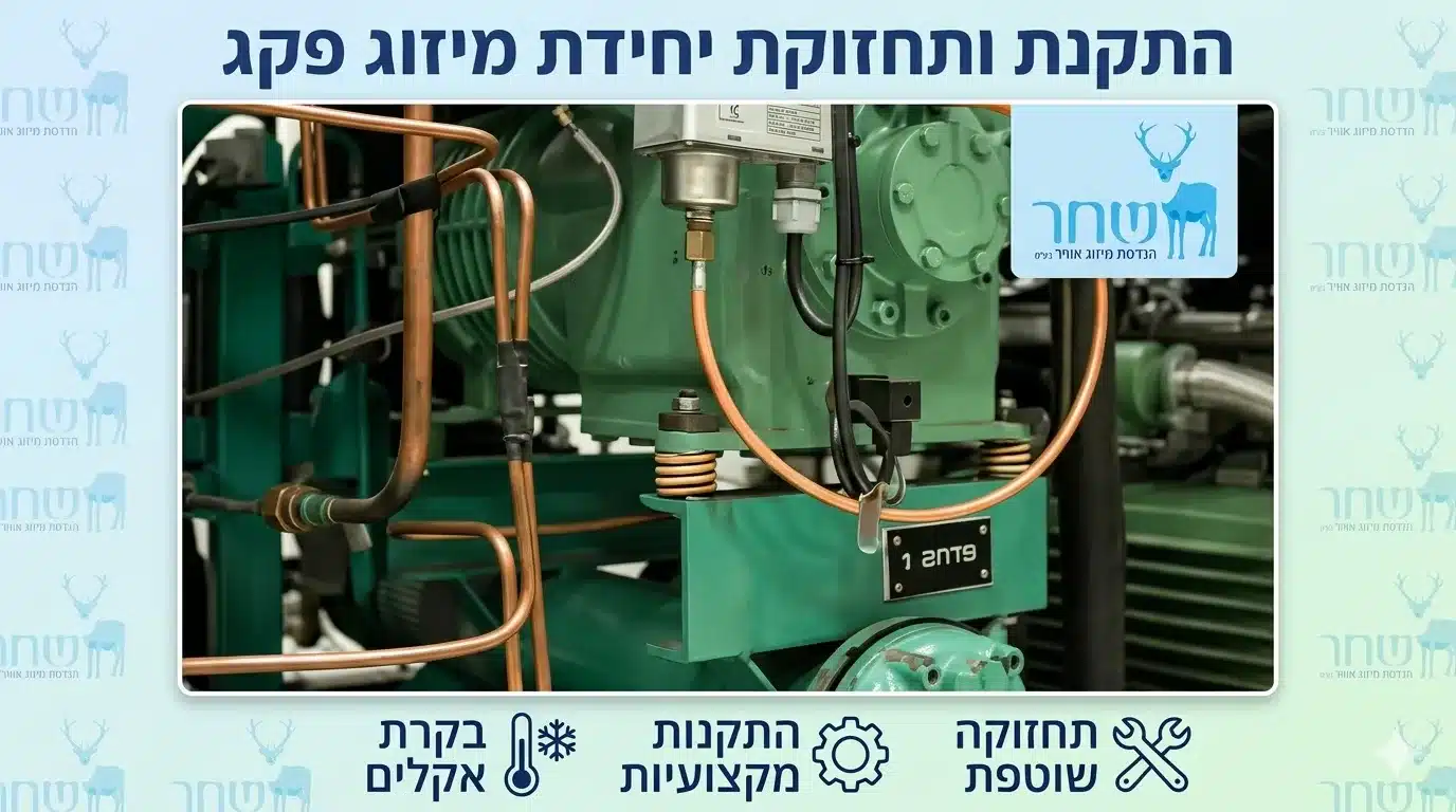 התקנת ואחזקת יחידות מיזוג פקג' - שחר הנדסת מיזוג אוויר