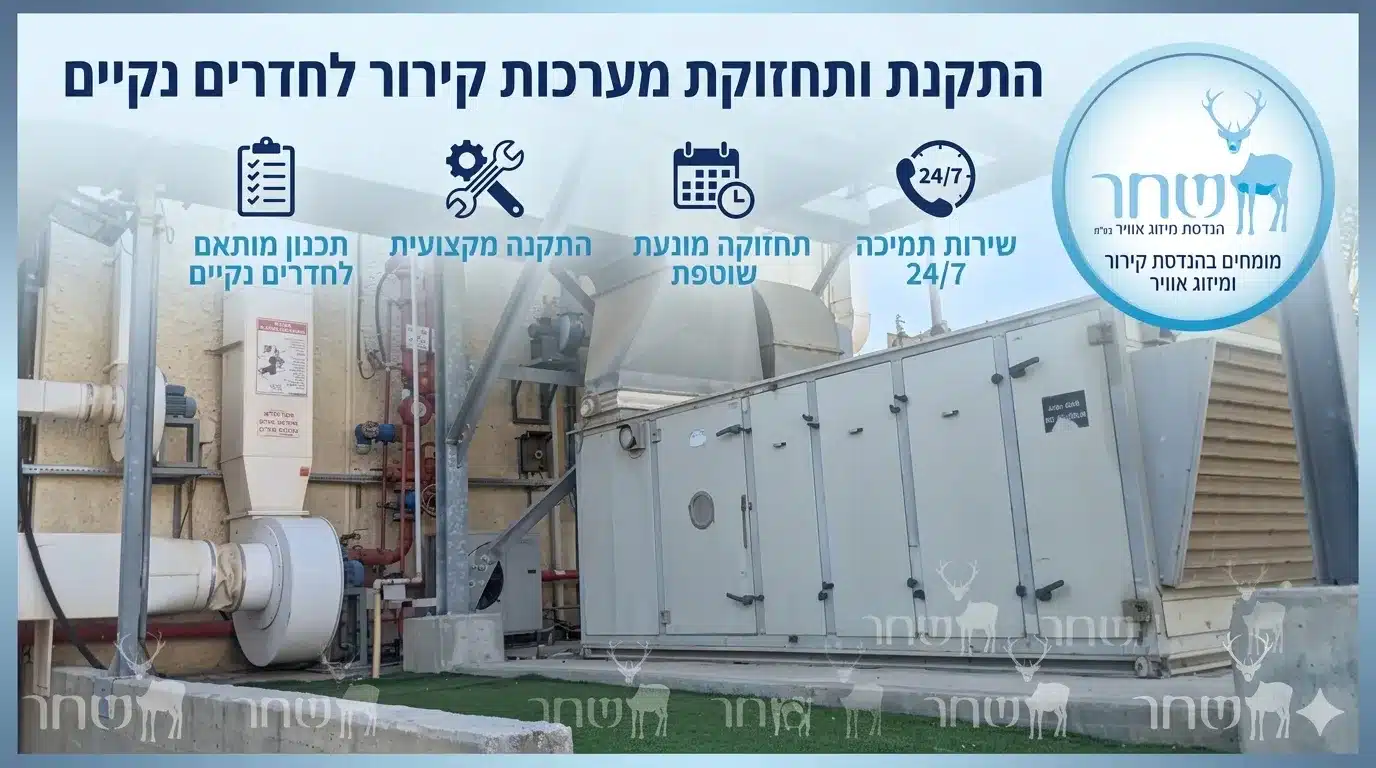 מערכות קירור לחדרים נקיים - שחר הנדסת מיזוג אוויר