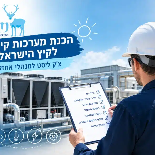 הכנת מערכות קירור לקיץ הישראלי - שחר הנדסת מיזוג אוויר בע"מ